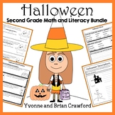 Halloween Bundle for Second Grade | Math and Literacy Skil