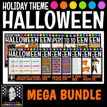 Preview of Halloween Bundle of Writing, Math, Decor, Fun, Centers and Games!!!