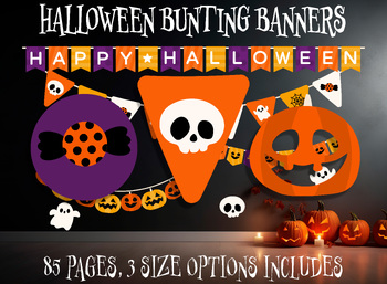 Preview of Halloween Bunting Banners: A Ghoulishly Good Choice for Classroom Decor, 85 Page