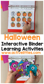 Preview of Halloween Busy Book Activity Binder - October