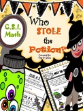 Halloween C.S.I. Math Review {Who STOLE the Potion?} NO PREP