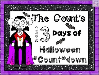 Preview of Halloween "COUNT"DOWN Task Cards