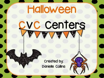 Preview of Halloween CVC Centers (7 Common Core Centers)