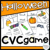 Halloween CVC Words Game and Fall Phonics Reading Center O
