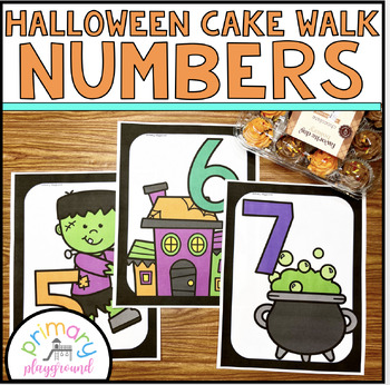 Preview of Halloween Cake Walk Numbers