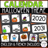 Halloween Calendar Numbers and Pieces for October | Englis