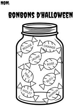 Preview of Halloween Candy Colouring