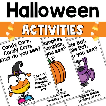 Preview of Halloween Candy Corn Activities Reading, Writing, Math & Craft