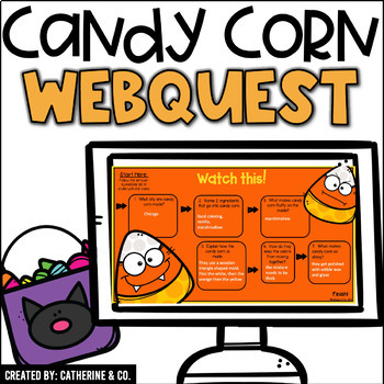 Preview of Halloween Candy Corn WebQuest Activity