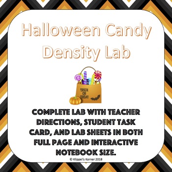 Preview of Halloween Candy Density Lab