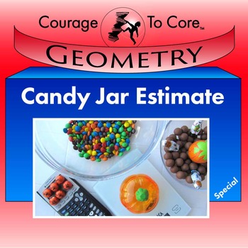 Preview of Halloween Candy Jar Estimates: 8.G.C.9, 7.RP.A.2...
