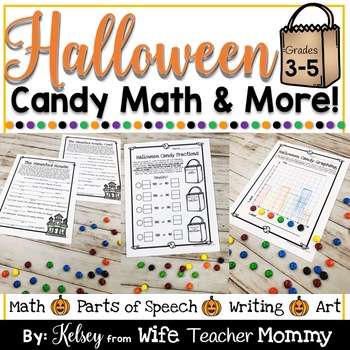 Preview of Halloween Candy Math Activities for 3rd, 4th, 5th Grade ELA Activities