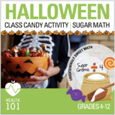 Halloween Science: Candy, Sugar- Healthy Math for Fall + H