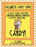 Halloween Candy Math- place value, addition, comparing num