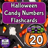 Halloween Candy Numbers Flashcards - Halloween Counting 1-20