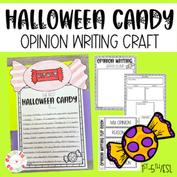 Preview of Halloween Candy Opinion Writing Craft Activities First Second Third Fourth Fifth
