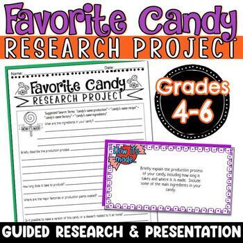 Preview of Halloween Candy Research Project and Google Slides Presentation
