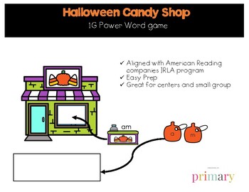 Halloween Candy Shop-1G Power Words by Dreaming in Primary | TpT