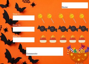 Preview of Halloween Candy Sticker/Goal Chart