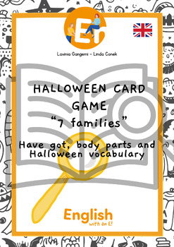 Preview of Halloween Card Game "7 families", Halloween inspired card game