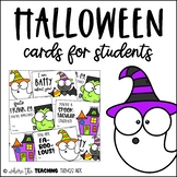 Halloween Cards from Teachers to Students