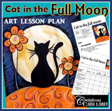 Halloween: Cat in the Full Moon