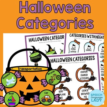 Preview of Halloween Categories - Sorting Activity and Worksheets