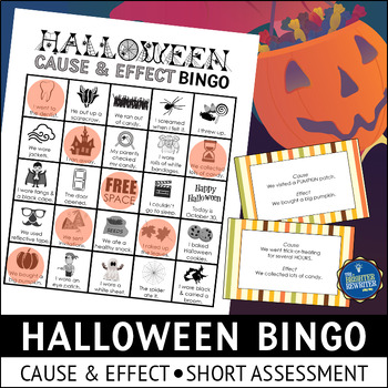 Preview of Halloween Cause and Effect Bingo Game