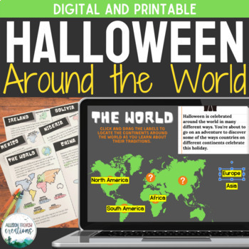 Preview of Halloween Celebrations Around the World Digital and Print using Google Slides