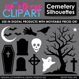 Halloween Cemetery Clip Art (Digital Use Ok!)