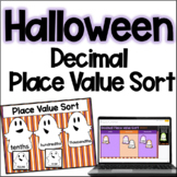FREE Halloween Math Activity - Decimal Place Value Sort | 