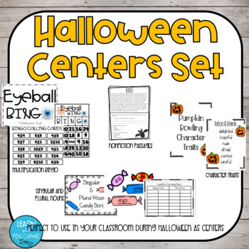 Preview of Halloween Centers