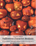 Halloween Character Analysis Activities