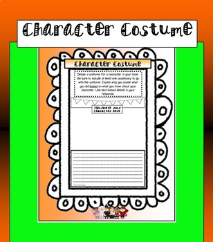 Preview of Halloween Character Reading and Writing Activity