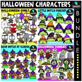 Halloween Characters Clip Art Bundle {Educlips Clipart}