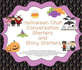 Halloween Chat Conversation Starters And Story Starters By Speech Ace