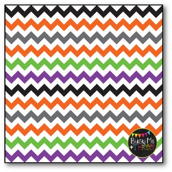 Download Halloween Chevron On White Digital Papers Commercial Use Digital Graphics