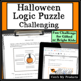 Halloween Logic Puzzle for High School