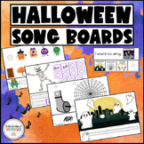 Halloween Circle Time Song Boards - Interactive Visual Sup