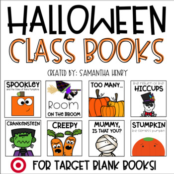 Preview of Halloween Class Books