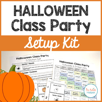 Preview of Halloween Class Party Setup Kit