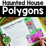 Halloween Classifying Polygons Coloring Worksheet with Hau