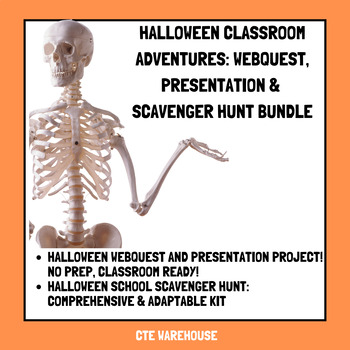 Preview of Halloween Classroom Adventures: WebQuest, Presentation & Scavenger Hunt Bundle