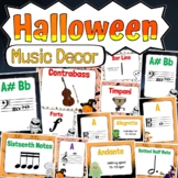 Halloween Classroom Decor | BUNDLE | Spooky Music Classroo