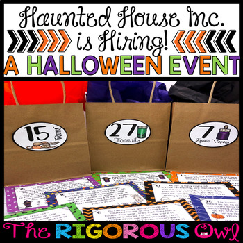 Preview of Halloween Classroom Event - Haunted House Incorporated is HIRING