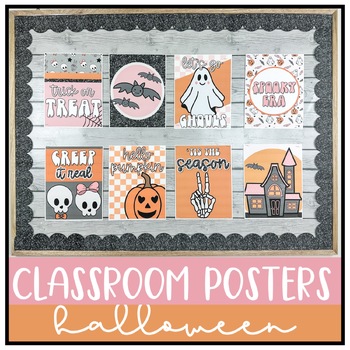 Preview of Halloween Classroom Posters | Bulletin Board