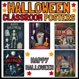 Halloween Classroom Posters |  bulletin board | colorful Vibe.