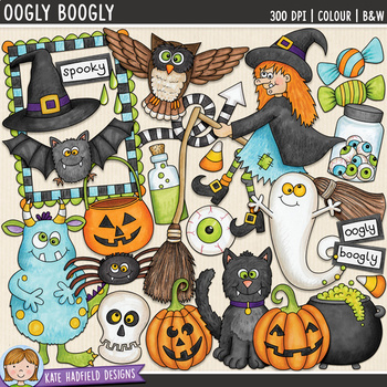 Preview of Halloween Clip Art 2: Oogly Boogly (Kate Hadfield Designs)