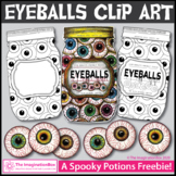 Halloween Clip Art | Spooky Eyeballs and Potion Jars