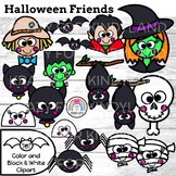 Halloween Clipart {Accents: Witch, Frankenstein, Ghost, Mu